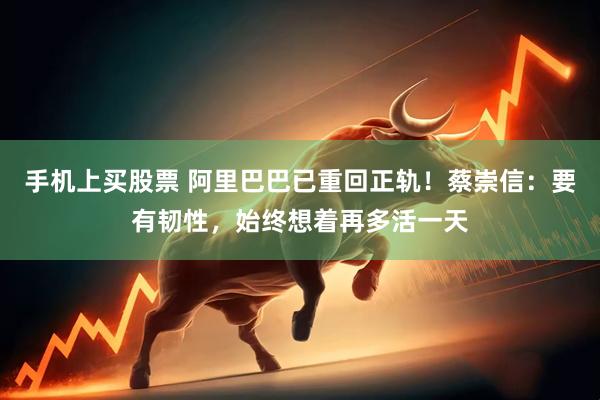 手机上买股票 阿里巴巴已重回正轨！蔡崇信：要有韧性，始终想着再多活一天